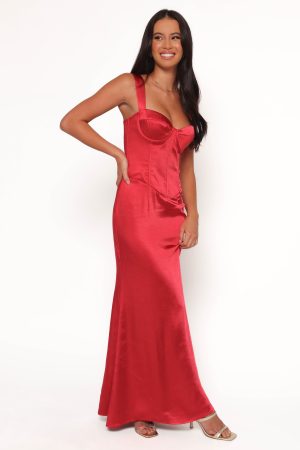 Oura Maxi Dress – Red