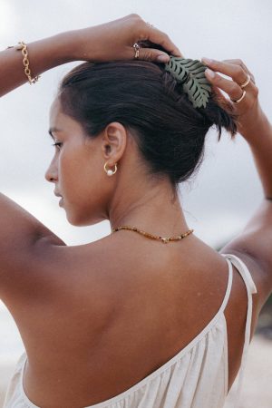 Palm Hair Clip – Green