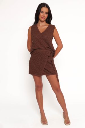 Palma Knit Top – Chocolate