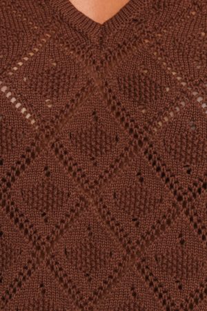 Palma Knit Top – Chocolate