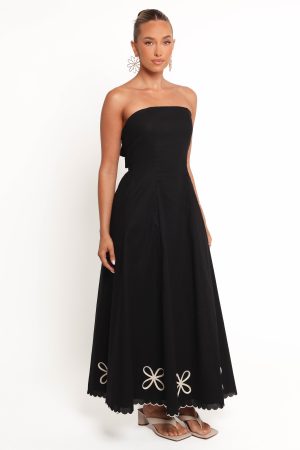 Paola Midi Dress – Black