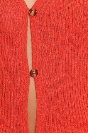 Parma Knit Vest Top – Blood Orange