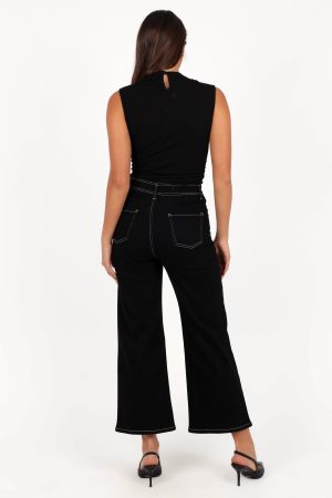 Parson Wide Leg Pant – Black