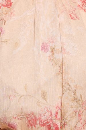 Phaedra Long Sleeve Mini Dress – Soft Rose