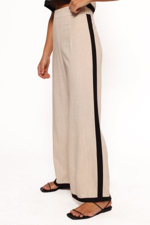 Phoebe Pant – Oatmeal Black