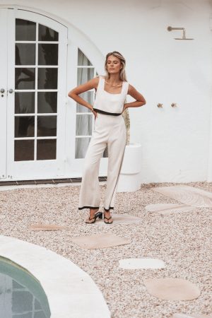 Phoebe Top – Oatmeal Black