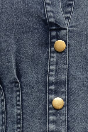 Phoenix Long Sleeve Mini Dress – Denim