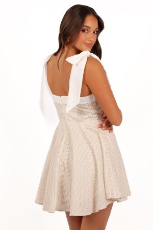 Polina Mini Dress – Wave Stripe