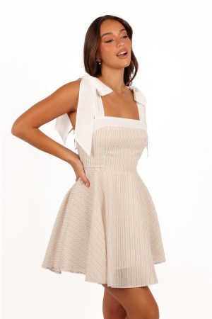 Polina Mini Dress – Wave Stripe