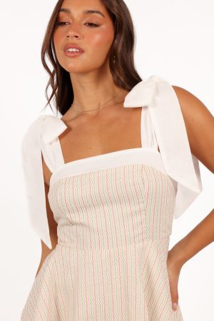 Polina Mini Dress – Wave Stripe