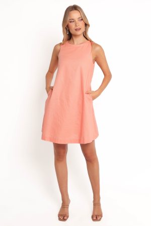 Priyanka Mini Dress – Peach