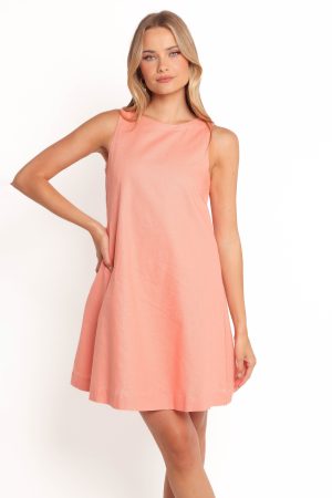 Priyanka Mini Dress – Peach