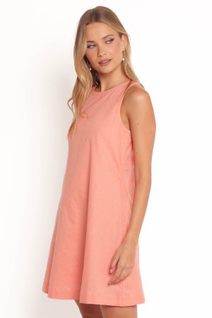 Priyanka Mini Dress – Peach