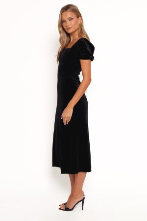 Quinnie Midi Dress – Black