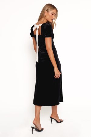 Quinnie Midi Dress – Black