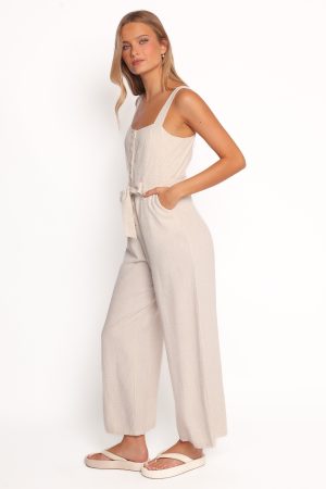 Rachel Jumpsuit – Beige