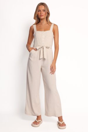 Rachel Jumpsuit – Beige