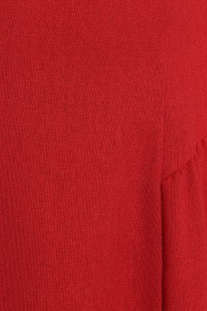 Ramona Halterneck Midi Dress – Red