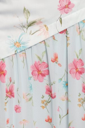 Renata Maxi Dress – Blue Floral