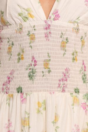 Reverie Maxi Dress – Purple Ditsy Floral