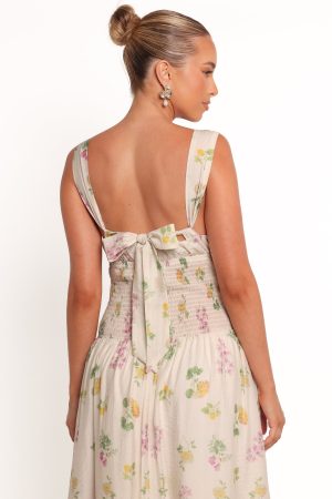 Reverie Maxi Dress – Purple Ditsy Floral