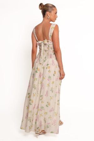 Reverie Maxi Dress – Purple Ditsy Floral