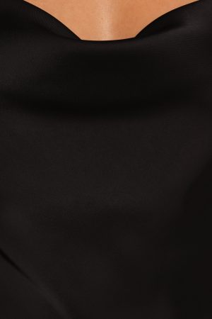 Reyna Off Shoulder Maxi Dress – Black