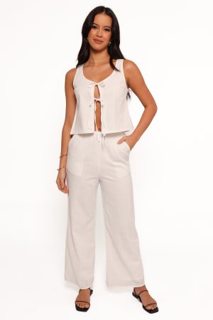 Rhaena Pant Set – White