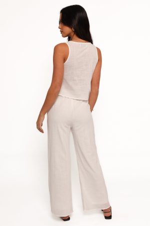Rhaena Pant Set – White
