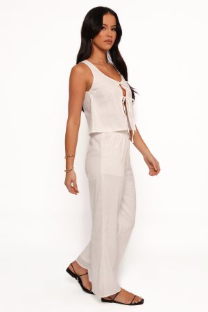 Rhaena Pant Set – White