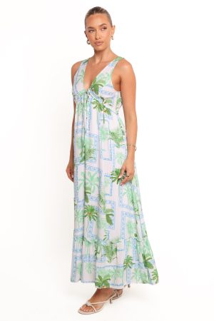 Rhiannon Maxi Dress – Green Multi