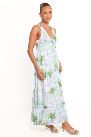 Rhiannon Maxi Dress – Green Multi