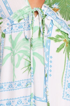 Rhiannon Maxi Dress – Green Multi