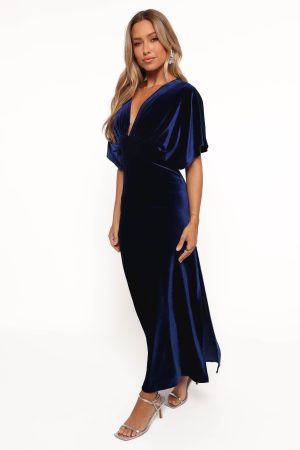 Ricki Velvet Maxi Dress – Midnight