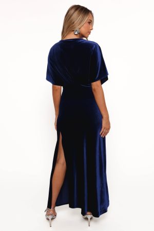 Ricki Velvet Maxi Dress – Midnight
