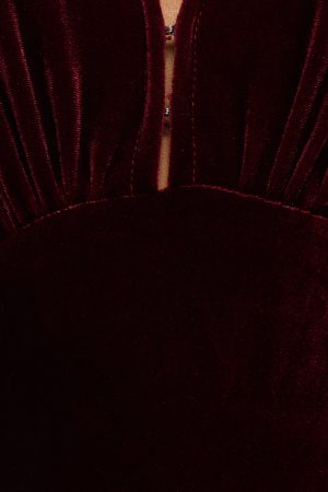 Ricki Velvet Maxi Dress – Wine