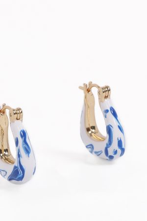 Riven Earrings – Blue