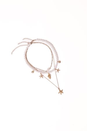 Riviera Necklace – Gold/Pearl