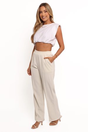 Roben Pants – White Cream