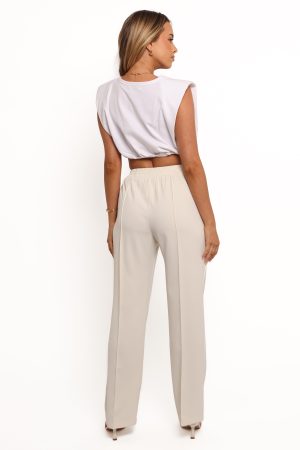 Roben Pants – White Cream