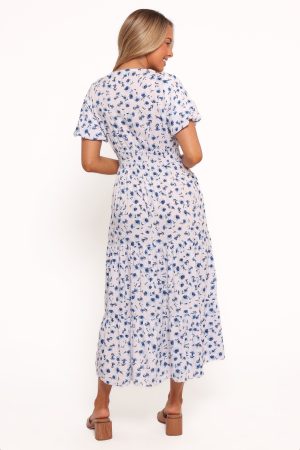 Roberts Maxi Dress – Blue Ditsy Floral