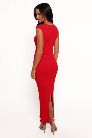 Robin Midi Dress – Red