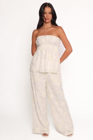 Robin Strapless Top – White