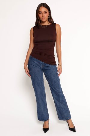Romy Top – Chocolate Brown