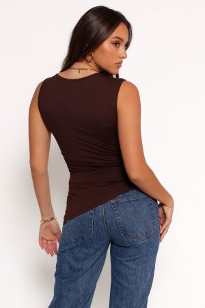 Romy Top – Chocolate Brown