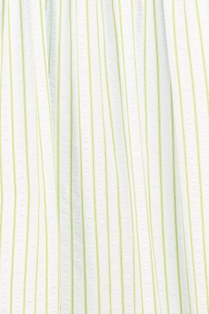 Ronnie Short Sleeve Midi Dress – Green Blue Stripe