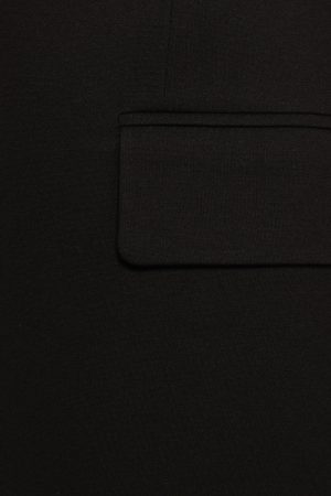 Ronny Open Front Knit Blazer – Black