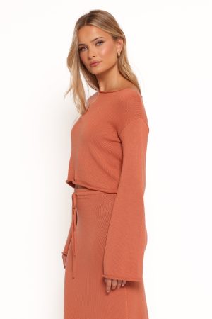 Rooney Knit Sweater – Cinnamon