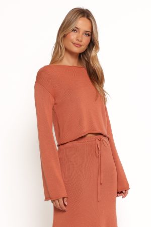 Rooney Knit Sweater – Cinnamon