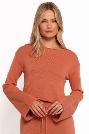Rooney Knit Sweater – Cinnamon
